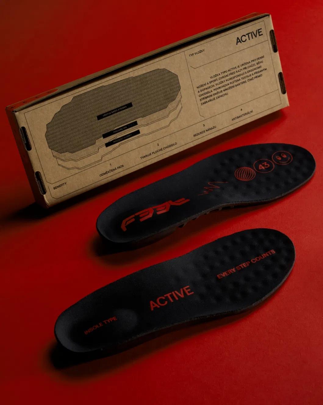 Experimental design of F33T, orthopaedic insoles brand