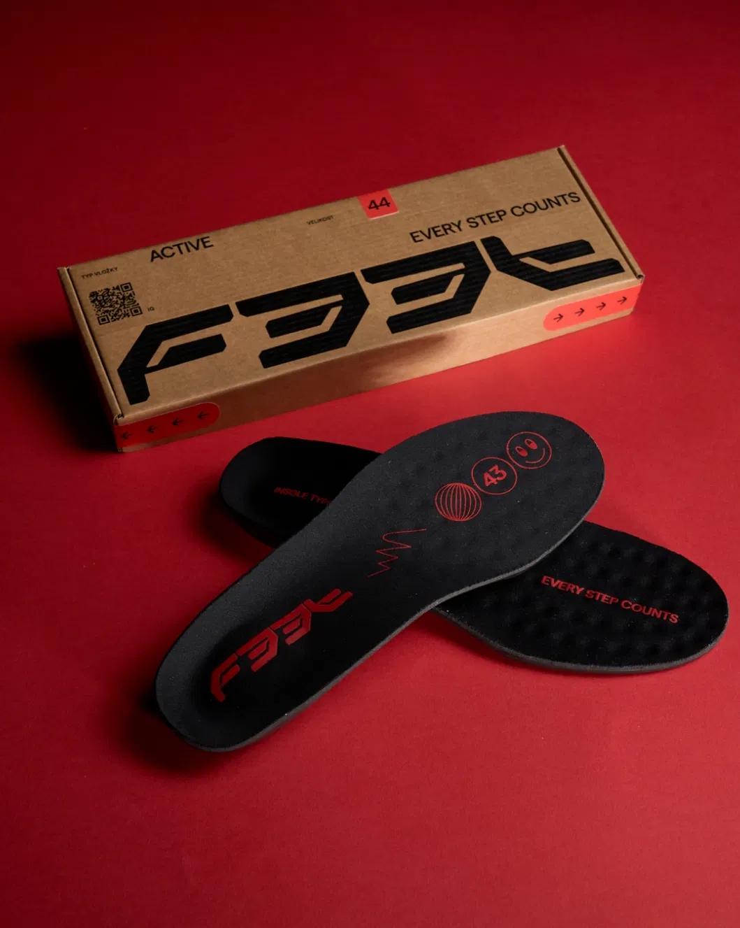 Experimental design of F33T, orthopaedic insoles brand