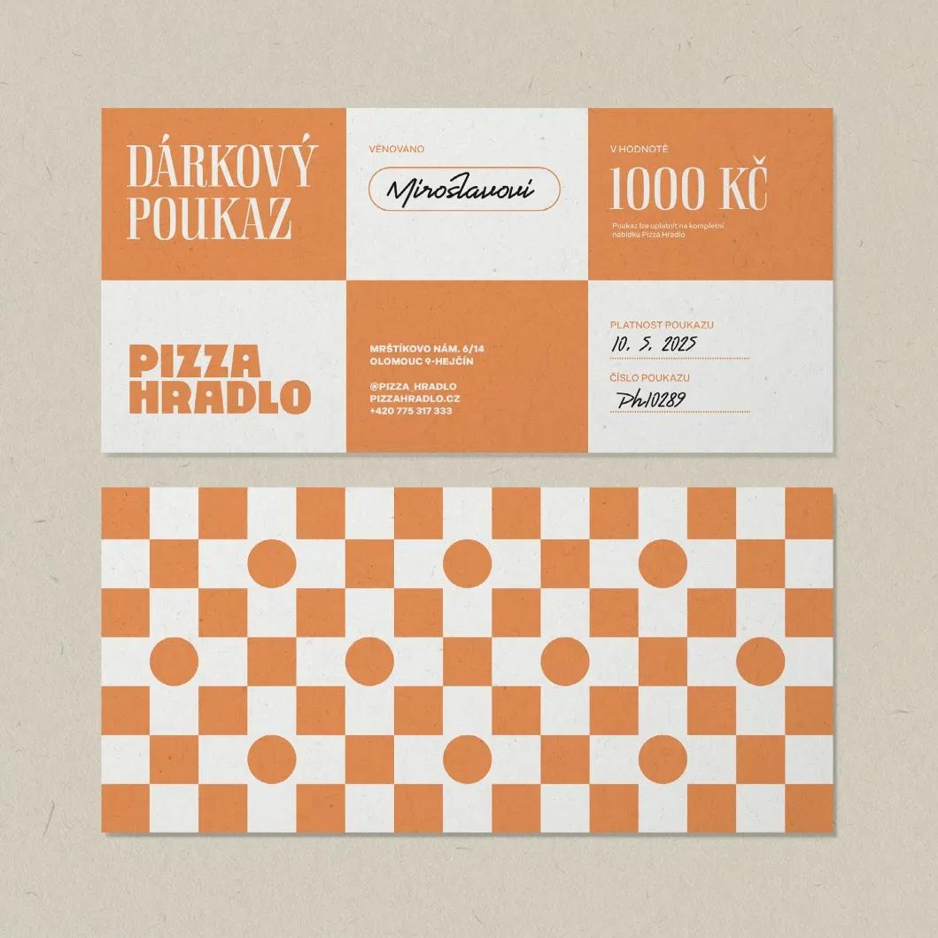 Identity & interior branding 
for Pizzeria Hradlo