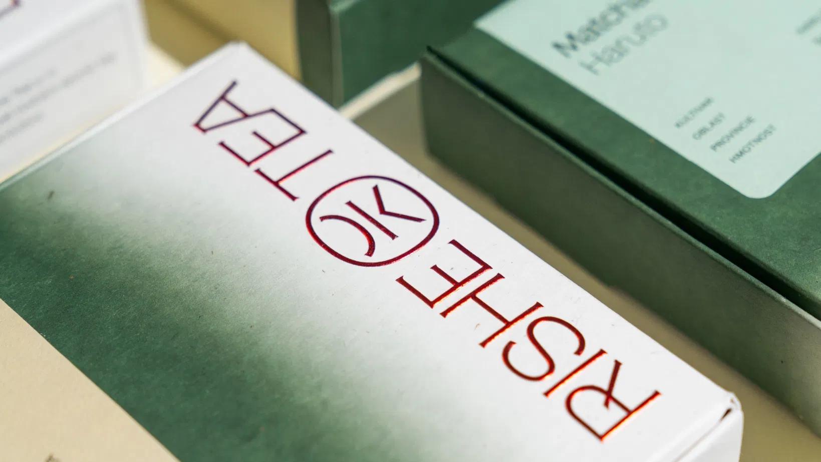 Branding for a premium Japanese tea importer Rishe tea