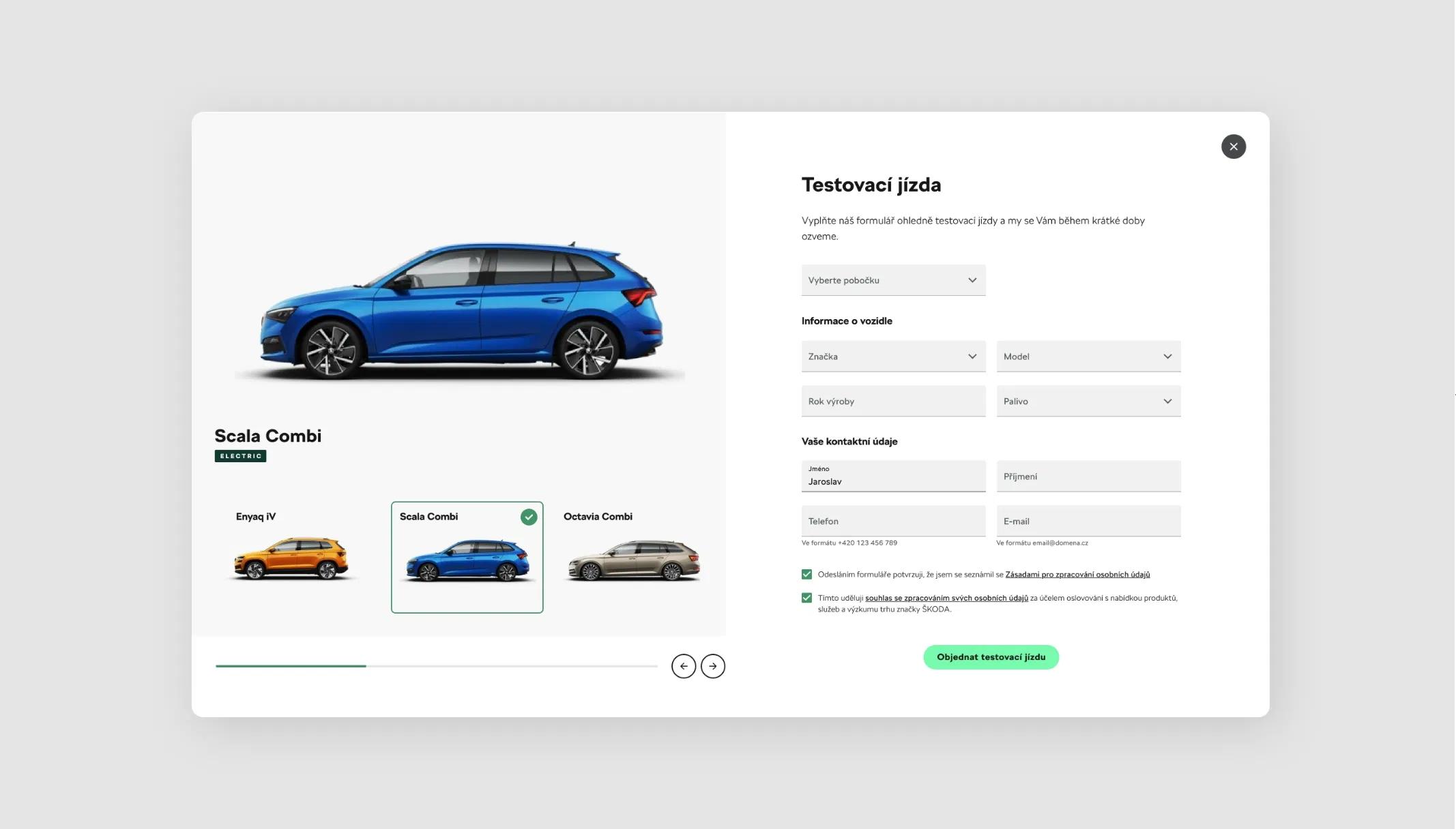 Award-winning websites for Škoda Auto and their official car dealers.