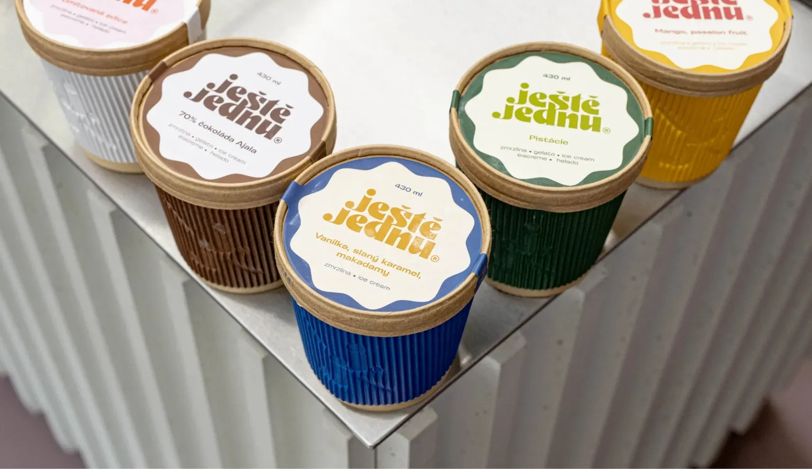 <p>New face & gelateria for a craft ice cream </p><p>love brand <strong>Ještě Jednu</strong>. </p>