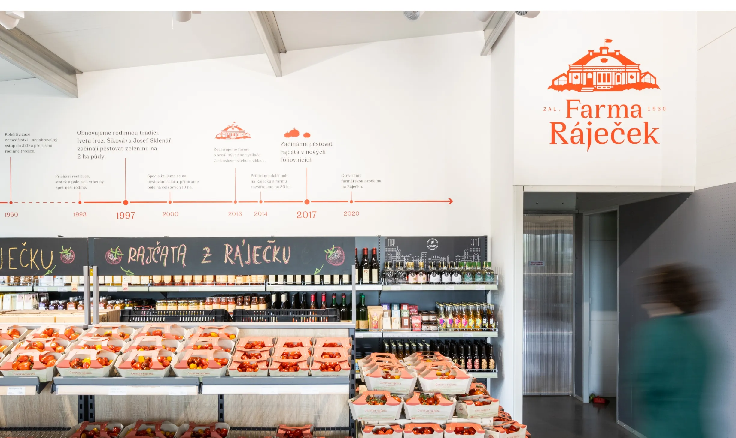 Branding for
a farm and local
food store